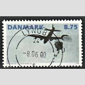 FRIM�RKER DANMARK | 1995 - AFA 1093 - 50 �ret for befrielsen - 8,75 Kr. flerfarvet - Pragt Stemplet Lyngby