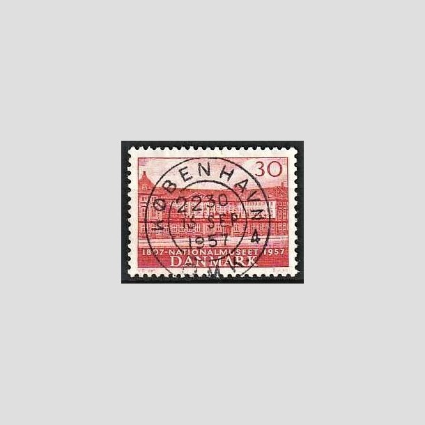 FRIMRKER DANMARK | 1957 - AFA 370 - Nationalmuseets 150 r - 30 re rd - Pragt Stemplet Kbenhavn 4