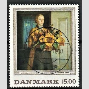 FRIMRKER DANMARK | 1996 - AFA 1132 - Michael Ancher - 15,00 Kr. flerfarvet - Pragt Stemplet Vanlse
