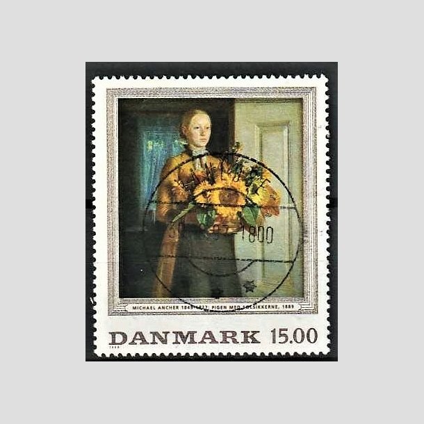 FRIMRKER DANMARK | 1996 - AFA 1132 - Michael Ancher - 15,00 Kr. flerfarvet - Pragt Stemplet Vanlse