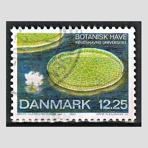 FRIMRKER DANMARK | 2001 - AFA 1274 - Botanisk have. - 12,25 Kr. Kmpekande. - Pnt Stemplet