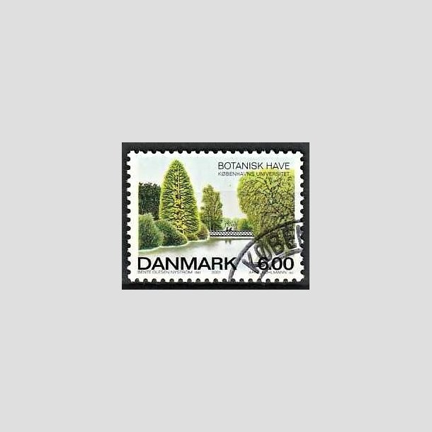 FRIMRKER DANMARK | 2001 - AFA 1273 - Botanisk have. - 6,00 Kr. Parti ved sen - Pnt Stemplet