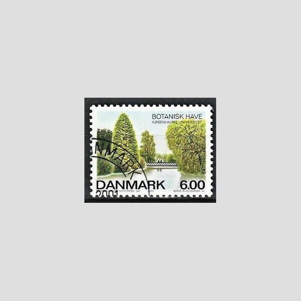 FRIMRKER DANMARK | 2001 - AFA 1273 - Botanisk have. - 6,00 Kr. Parti ved sen - Pnt Stemplet