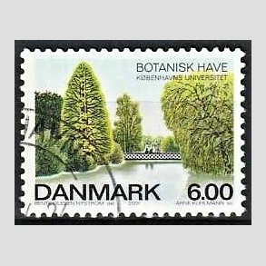 FRIMRKER DANMARK | 2001 - AFA 1273 - Botanisk have. - 6,00 Kr. Parti ved sen - Pnt Stemplet