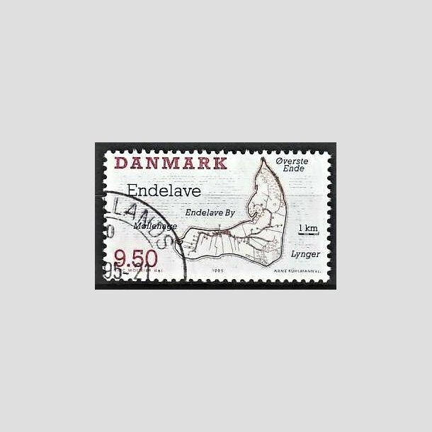 FRIMRKER DANMARK | 1995 - AFA 1089 - Danske smer - 9,50 Kr. flerfarvet - Pnt Stemplet