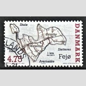 FRIMRKER DANMARK | 1995 - AFA 1087 - Danske smer - 4,75 Kr. flerfarvet - Pnt Stemplet