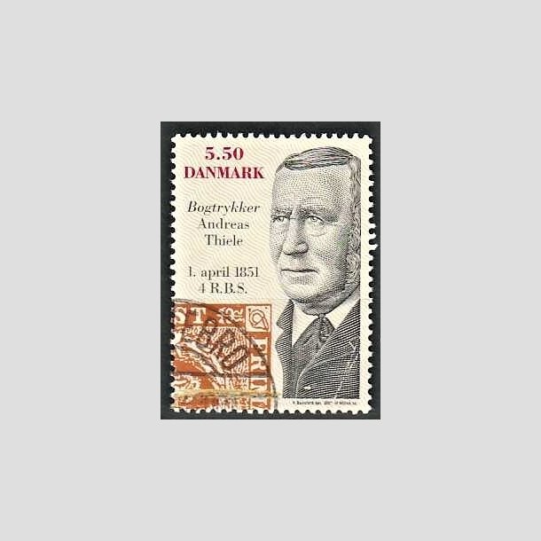 FRIMRKER DANMARK | 2001 - AFA 1277 - Frste danske frimrke 150 r. - 5,50 Kr. Andreas Thiele - Pnt Stemplet