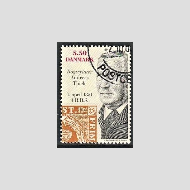 FRIMRKER DANMARK | 2001 - AFA 1277 - Frste danske frimrke 150 r. - 5,50 Kr. Andreas Thiele - Pnt Stemplet
