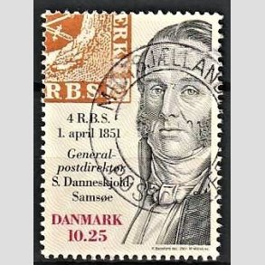 FRIMRKER DANMARK | 2001 - AFA 1279 - Frimrket 150 r - 10,25 Kr. flerfarvet - Pnt Stemplet