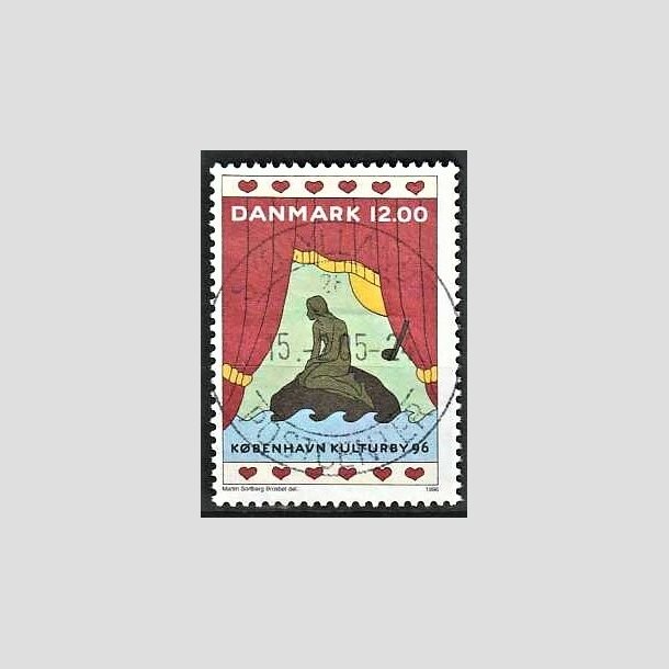 FRIMRKER DANMARK | 1996 - AFA 1110 - Kbenhavn Kulturby 96. - 12,00 Kr. flerfarvet - Pnt Stemplet
