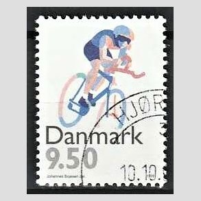 FRIMRKER DANMARK | 1996 - AFA 1114 - Sport - 9,50 Kr. flerfarvet - Pnt Stemplet