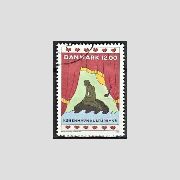 FRIMRKER DANMARK | 1996 - AFA 1110 - Kbenhavn Kulturby 96. - 12,00 Kr. flerfarvet - Pnt Stemplet