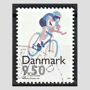 FRIMRKER DANMARK | 1996 - AFA 1114 - Sport - 9,50 Kr. flerfarvet - Pnt Stemplet
