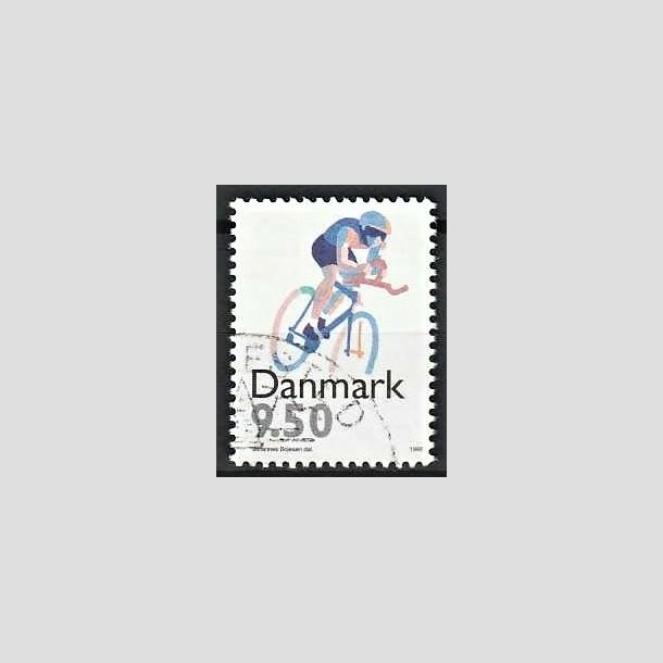 FRIMRKER DANMARK | 1996 - AFA 1114 - Sport - 9,50 Kr. flerfarvet - Pnt Stemplet