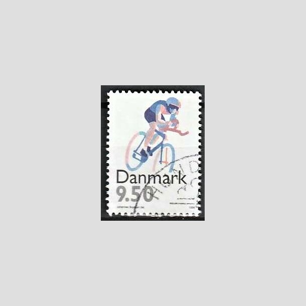 FRIMRKER DANMARK | 1996 - AFA 1114 - Sport - 9,50 Kr. flerfarvet - Pnt Stemplet