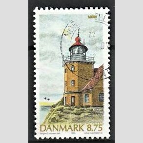 FRIMRKER DANMARK | 1996 - AFA 1127 - Danske fyrtrne - 8,75 Kr. flerfarvet - Pnt Stemplet