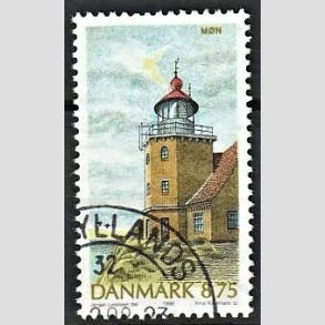 FRIMRKER DANMARK | 1996 - AFA 1127 - Danske fyrtrne - 8,75 Kr. flerfarvet - Pnt Stemplet