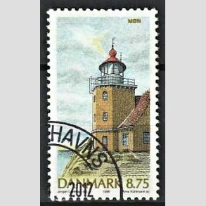 FRIMRKER DANMARK | 1996 - AFA 1127 - Danske fyrtrne - 8,75 Kr. flerfarvet - Pnt Stemplet