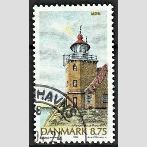 FRIMRKER DANMARK | 1996 - AFA 1127 - Danske fyrtrne - 8,75 Kr. flerfarvet - Pnt Stemplet