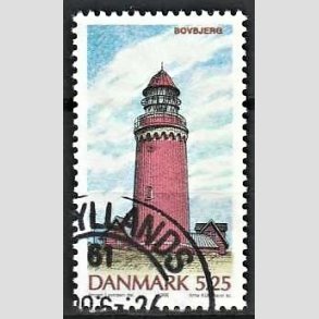 FRIMRKER DANMARK | 1996 - AFA 1126 - Danske fyrtrne - 5,25 Kr. flerfarvet - Pnt Stemplet
