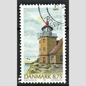 FRIMRKER DANMARK | 1996 - AFA 1127 - Danske fyrtrne - 8,75 Kr. flerfarvet - Pnt Stemplet
