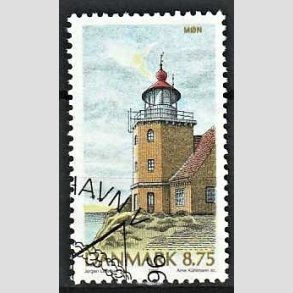 FRIMRKER DANMARK | 1996 - AFA 1127 - Danske fyrtrne - 8,75 Kr. flerfarvet - Pnt Stemplet