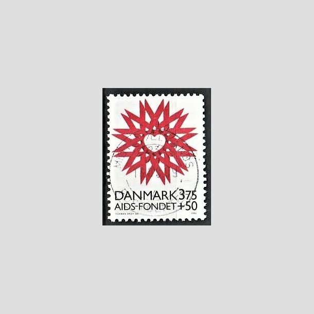 FRIMRKER DANMARK | 1996 - AFA 1130 - AIDS-Fondet - 3,75 Kr. + 50 re rd/sort - Pnt Stemplet