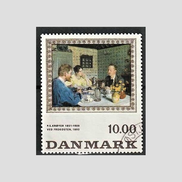 FRIMRKER DANMARK | 1996 - AFA 1131 - P.S Kryer - 10,00 kr. "Ved frokosten" flerfarvet - Pnt Stemplet