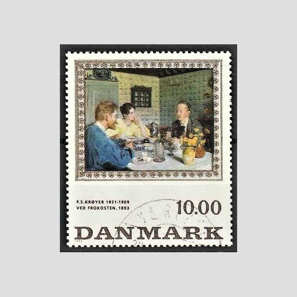 FRIMRKER DANMARK | 1996 - AFA 1131 - P.S Kryer - 10,00 kr. "Ved frokosten" flerfarvet - Pnt Stemplet