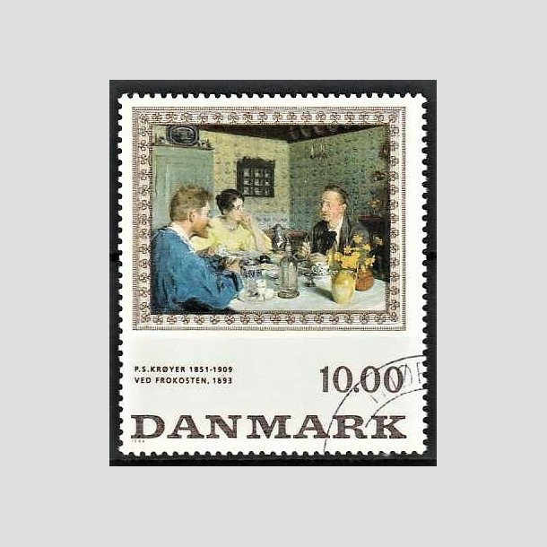 FRIMRKER DANMARK | 1996 - AFA 1131 - P.S Kryer - 10,00 kr. "Ved frokosten" flerfarvet - Pnt Stemplet