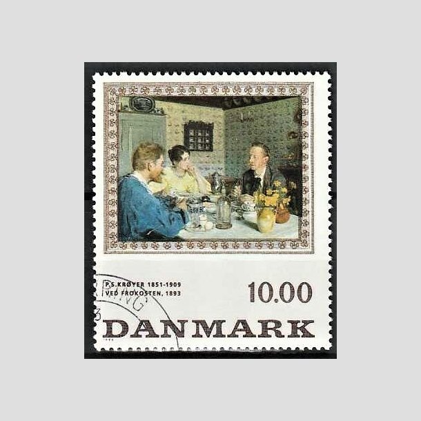 FRIMRKER DANMARK | 1996 - AFA 1131 - P.S Kryer - 10,00 kr. "Ved frokosten" flerfarvet - Pnt Stemplet