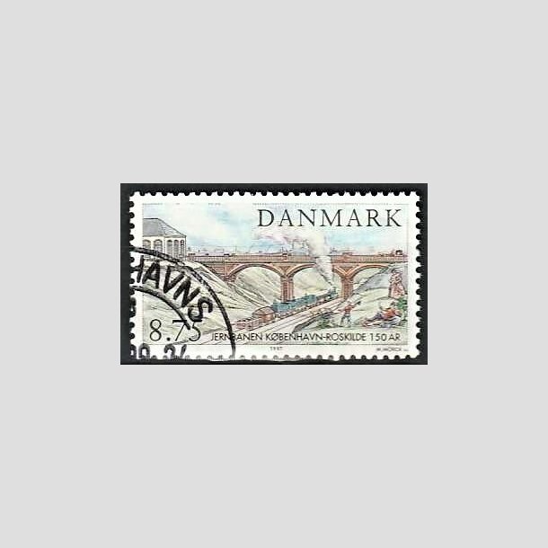 FRIMRKER DANMARK | 1997 - AFA 1149 - Jernbanen Kbenhavn-Roskilde 150 r. - 8,75 Kr. Carlsbergbroen - Pnt Stemplet