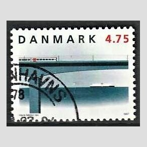 FRIMRKER DANMARK | 1997 - AFA 1145 - Jernbaneforbindelsen p storeblt - 4,75 Kr. Vestbroen - Pnt Stemplet