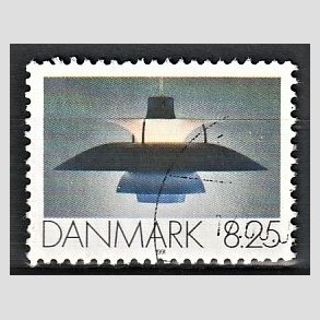 FRIMRKER DANMARK | 1991 - AFA 0998 - Dansk Brugskunst - 8,25 Kr. flerfarvet - Pnt Stemplet