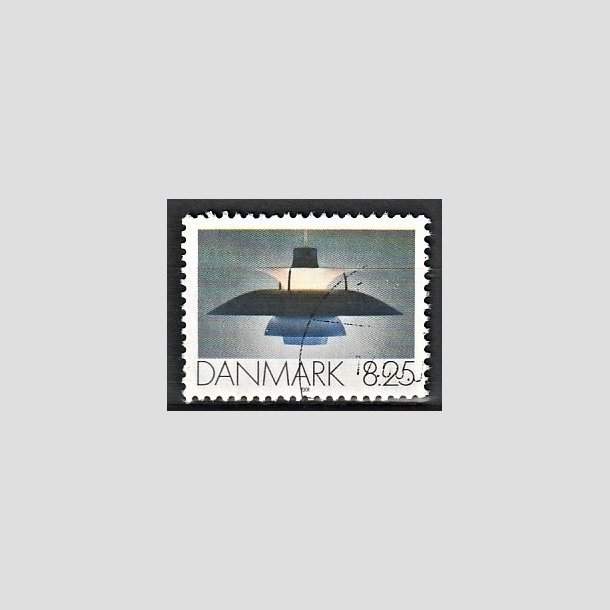 FRIMRKER DANMARK | 1991 - AFA 0998 - Dansk Brugskunst - 8,25 Kr. flerfarvet - Pnt Stemplet