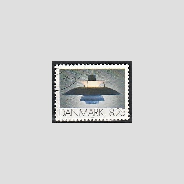 FRIMRKER DANMARK | 1991 - AFA 0998 - Dansk Brugskunst - 8,25 Kr. flerfarvet - Pnt Stemplet