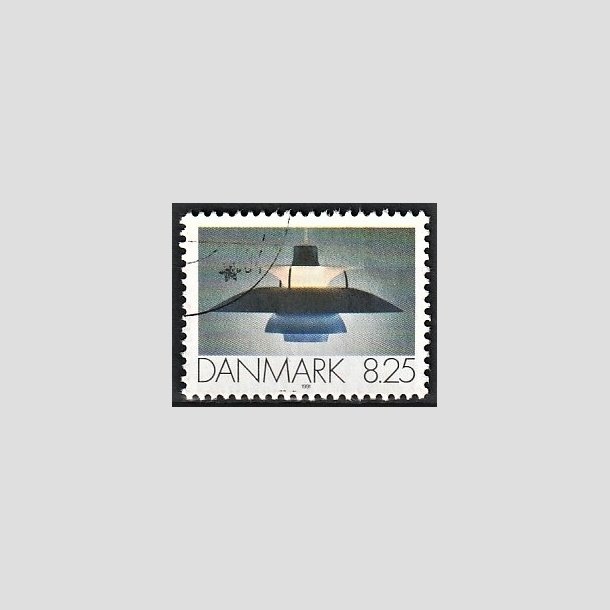 FRIMRKER DANMARK | 1991 - AFA 0998 - Dansk Brugskunst - 8,25 Kr. flerfarvet - Pnt Stemplet