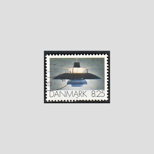 FRIMRKER DANMARK | 1991 - AFA 0998 - Dansk Brugskunst - 8,25 Kr. flerfarvet - Pnt Stemplet