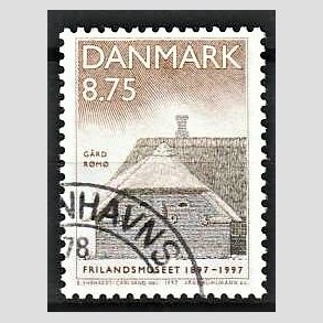 FRIMRKER DANMARK | 1997 - AFA 1142 - Frilandsmuseet 100 r - 8,75 Kr. flerfarvet - Pnt Stemplet