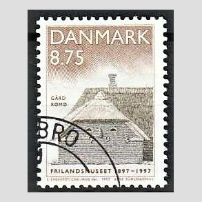 FRIMRKER DANMARK | 1997 - AFA 1142 - Frilandsmuseet 100 r - 8,75 Kr. flerfarvet - Pnt Stemplet