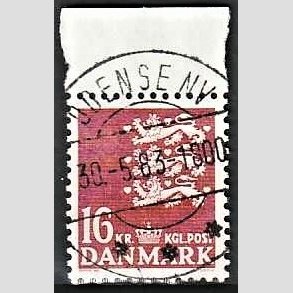 FRIMRKER DANMARK | 1983 - AFA 777 - Rigsvben 16 Kr. matrd - Lux Stemplet Odense NV