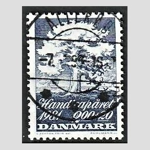 FRIMRKER DANMARK | 1981 - AFA 736 - Internationalt handicapr - 2,00 Kr. + 20 re bl - Lux Stemplet Allerd