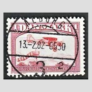 FRIMRKER DANMARK | 1981 - AFA 739 - Flyvning - 1,60 Kr. rd - Pragt Stemplet lborg