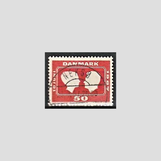 FRIMRKER DANMARK | 1967 - AFA 458F - Kongeligt bryllup - 50 re rd - Pragt Stemplet Neks