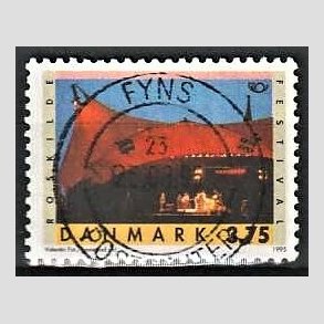 FRIM�RKER DANMARK | 1995 - AFA 1097 - Turistm�l - 3,75 Kr. flerfarvet - Pragt Stemplet 