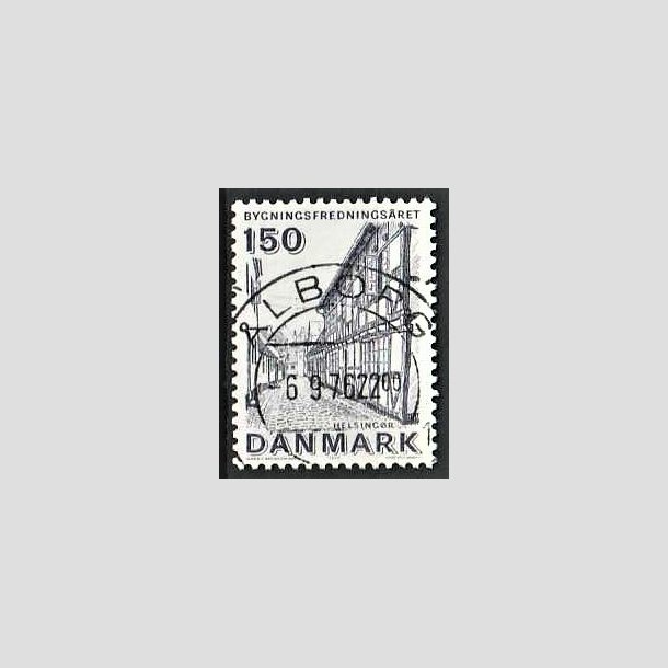 FRIMRKER DANMARK | 1975 - AFA 593 - Bygningsfredning - 150 re blgr - Pragt Stemplet lborg