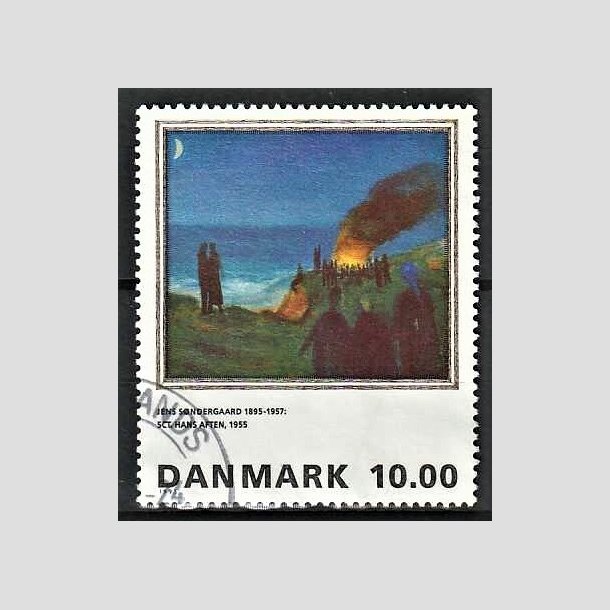 FRIMRKER DANMARK | 1995 - AFA 1099 - Maleriserie 8. - 10,00 Kr. Jens Sndergaard - Pnt Stemplet