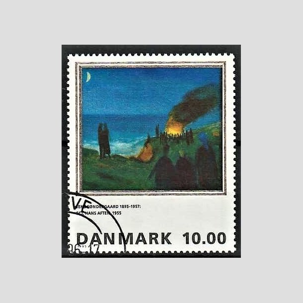 FRIMRKER DANMARK | 1995 - AFA 1099 - Maleriserie 8. - 10,00 Kr. Jens Sndergaard - Pnt Stemplet