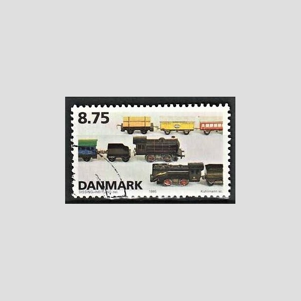 FRIMRKER DANMARK | 1995 - AFA 1105 - Dansk legetj - 8,75 Kr. flerfarvet - Pnt Stemplet