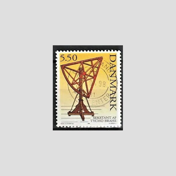 FRIMRKER DANMARK | 1995 - AFA 1102 - Tycho Brahes fdsel "400 r" - 5,50 Kr. flerfarvet - Pnt Stemplet